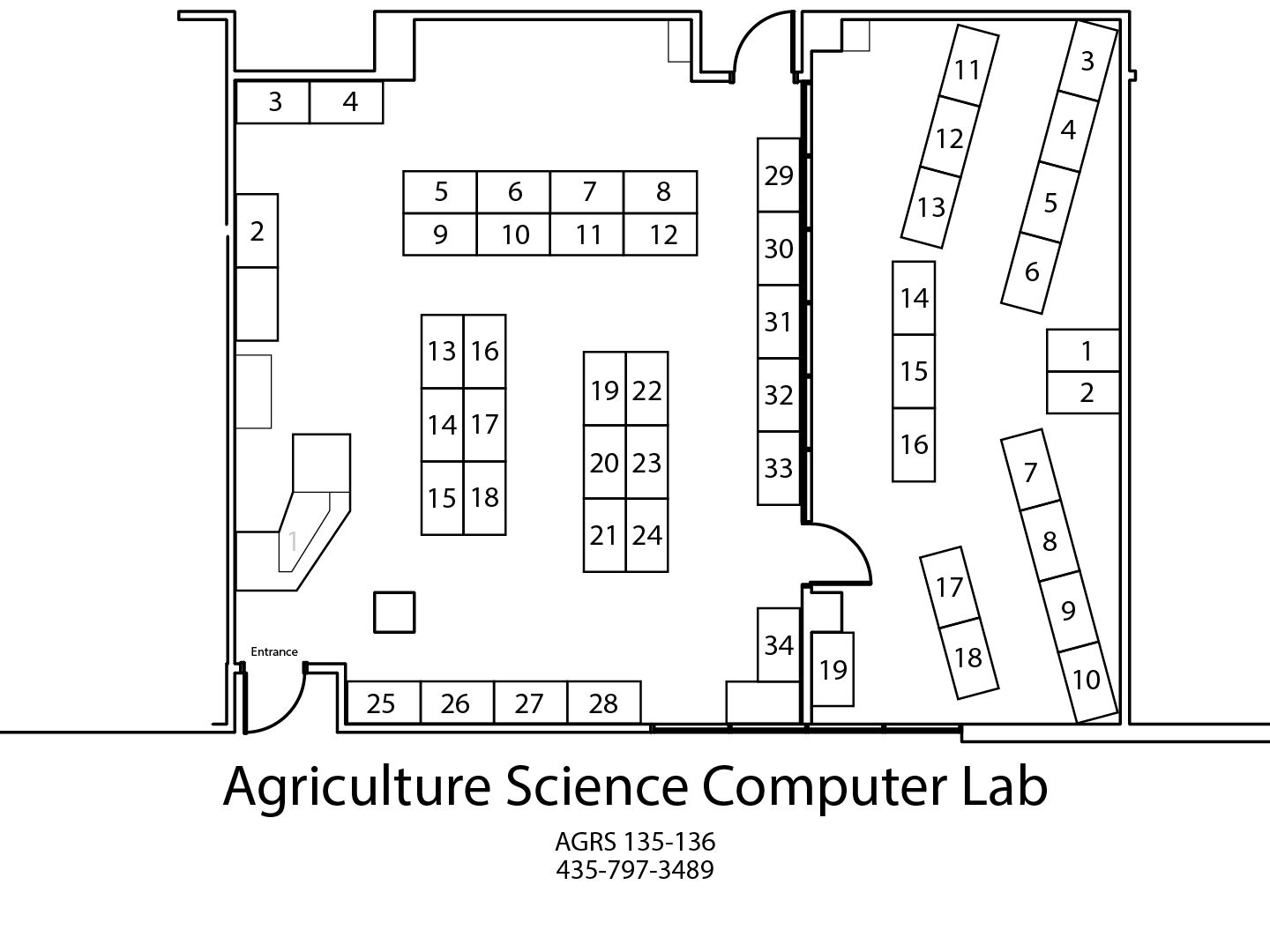 Ag Science lab map