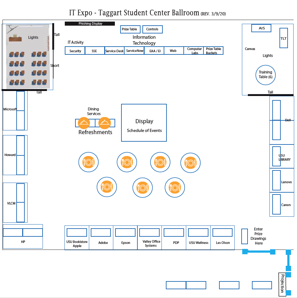 layout for IT Expo
