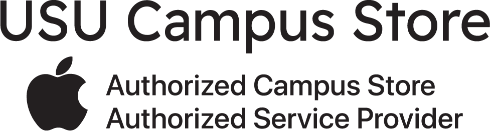 USU Campus store logo. Authorized Apple Service Provider