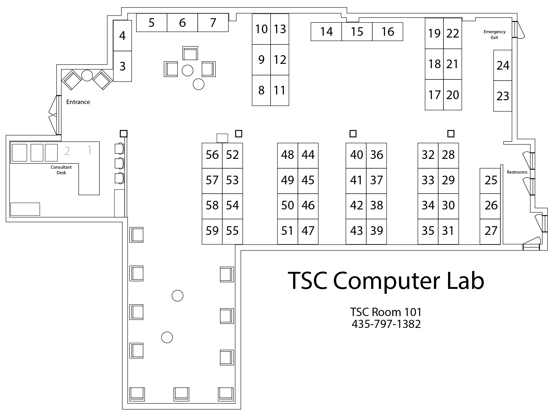 TSC lab map