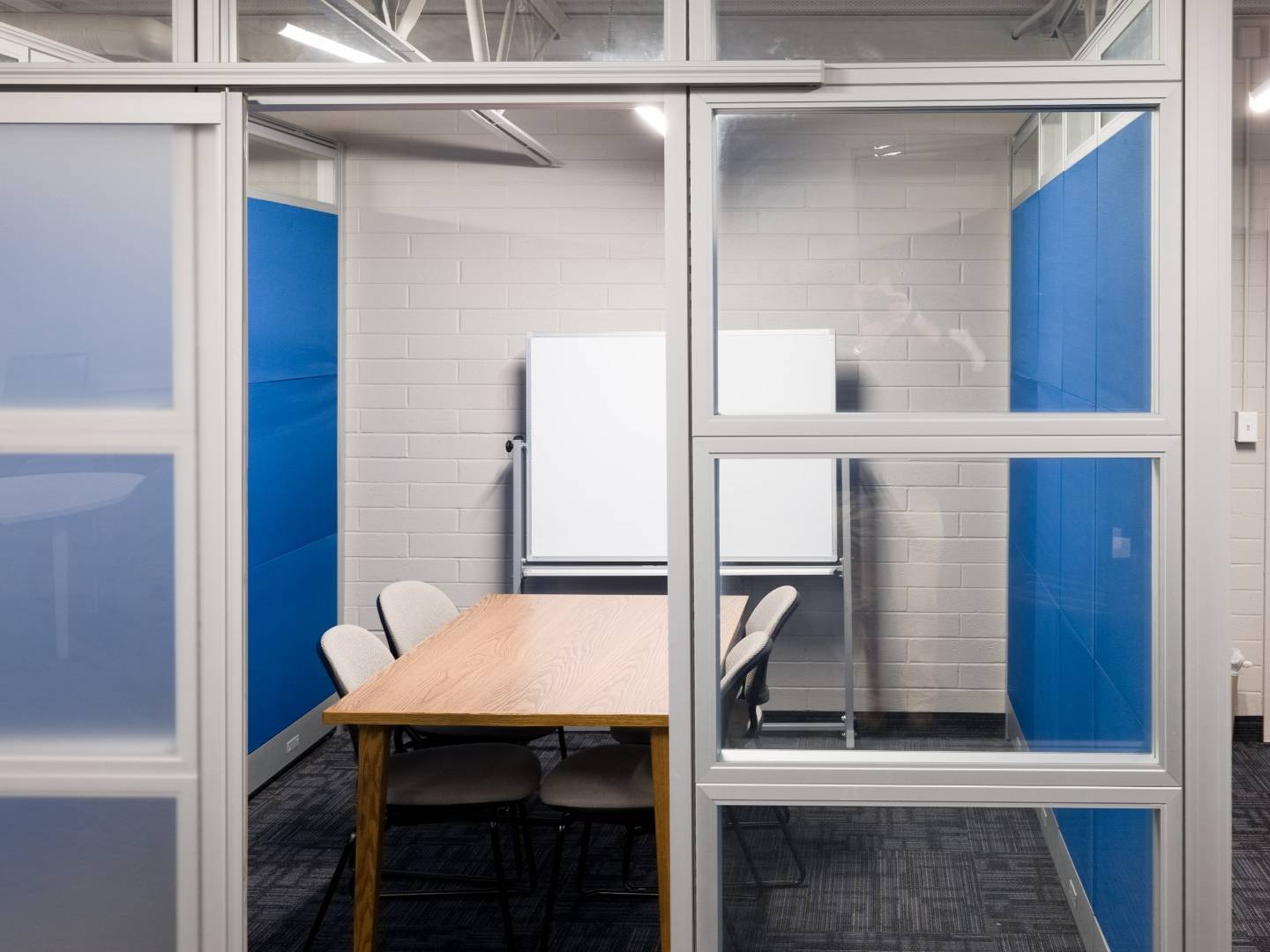group room with whiteboard