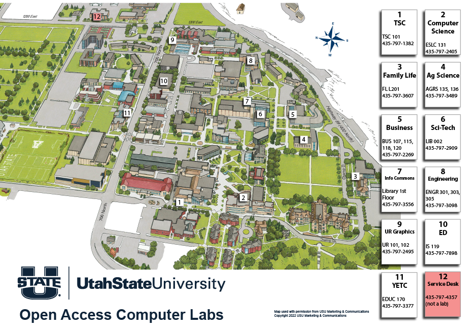 USU Open Access Computer Labs