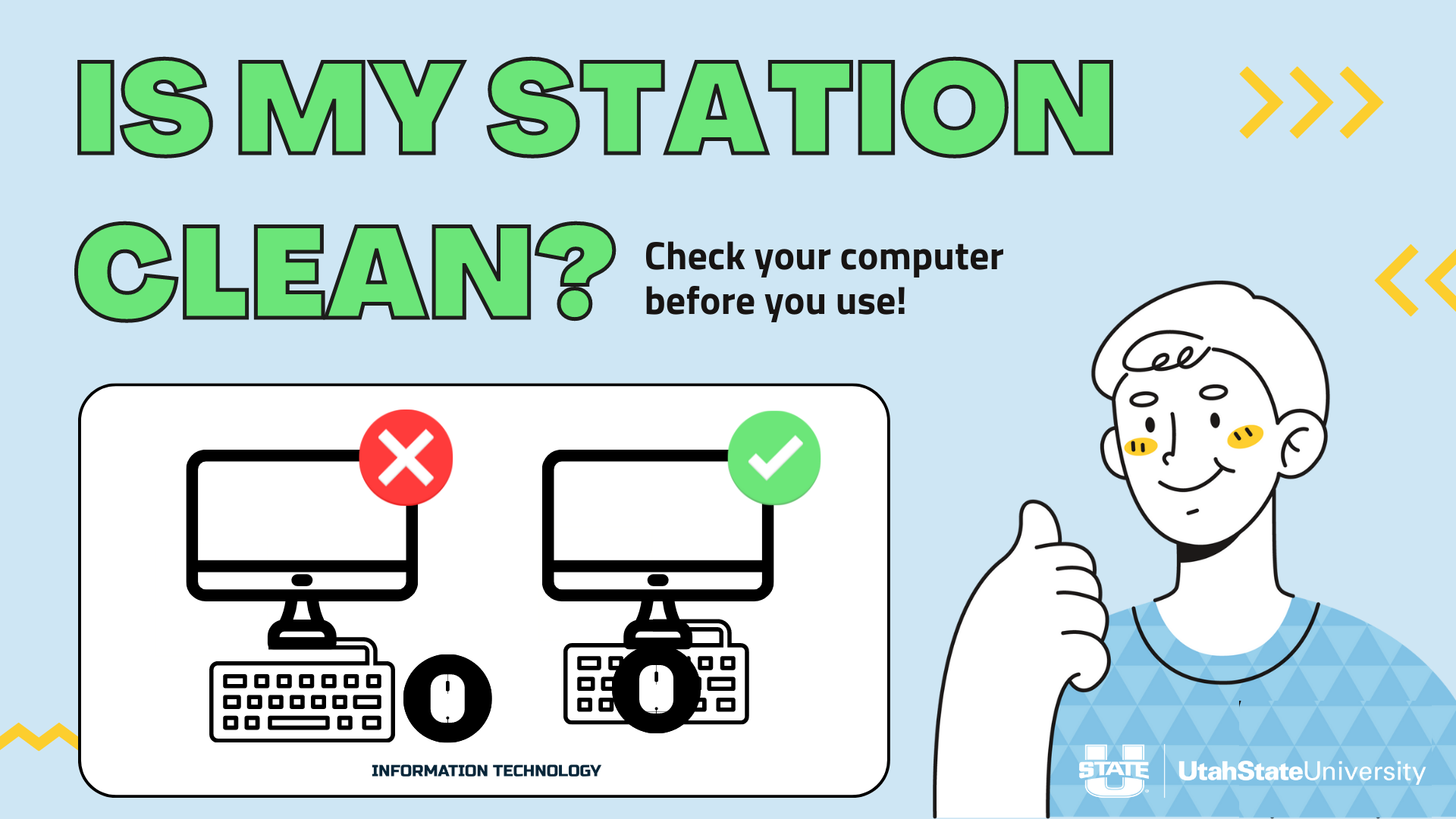 Text Reads: Is My Station Clean?