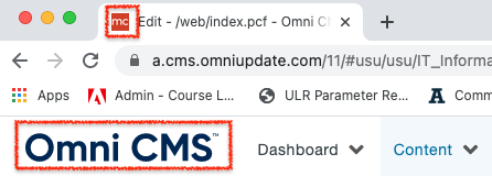 omni cms logo placement